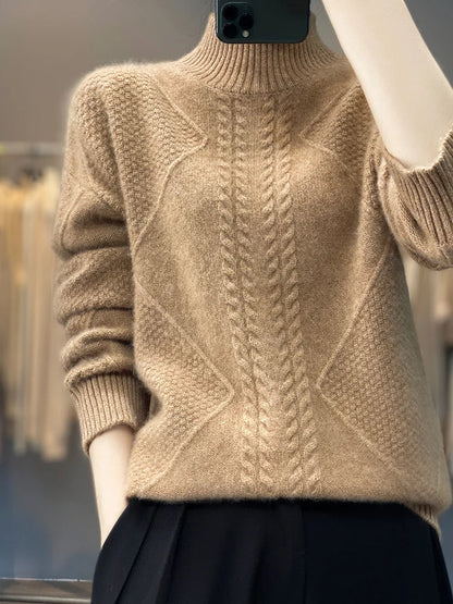 Vienna Luxe Cable-Knit Sweater