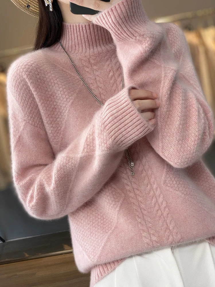 Vienna Luxe Cable-Knit Sweater