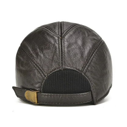 Milano Leather Vintage Cap