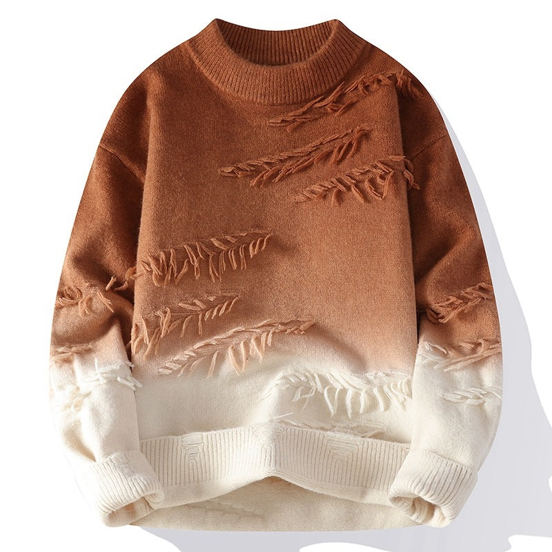 Horizon Gradient Distressed Sweater