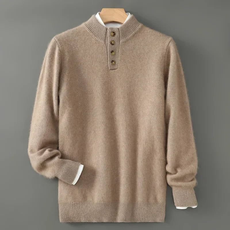 Aspen Buttoned Wool Sweater