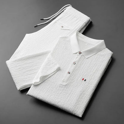 Aspen Textured Polo Set