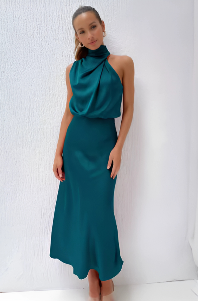 THE LUMINA SATIN DRESS