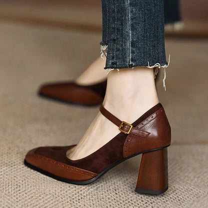 Celeste Vintage Block Heels