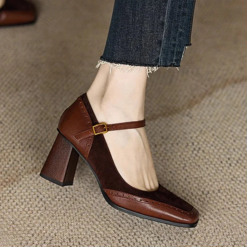 Celeste Vintage Block Heels