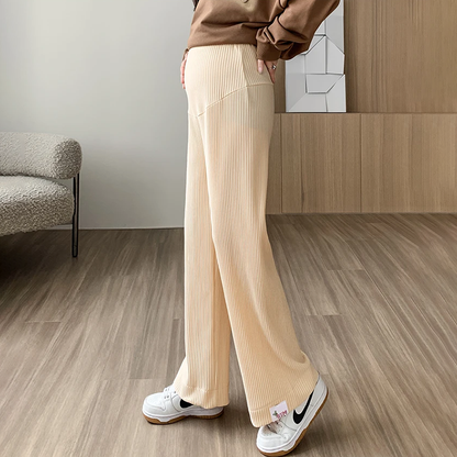 Serene Ribbed Wide-Leg Pants